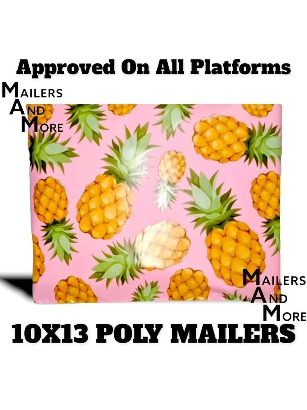 25 10X13 Poly Mailers Pineapple PRICE IS FIRM - Picture 7 of 15